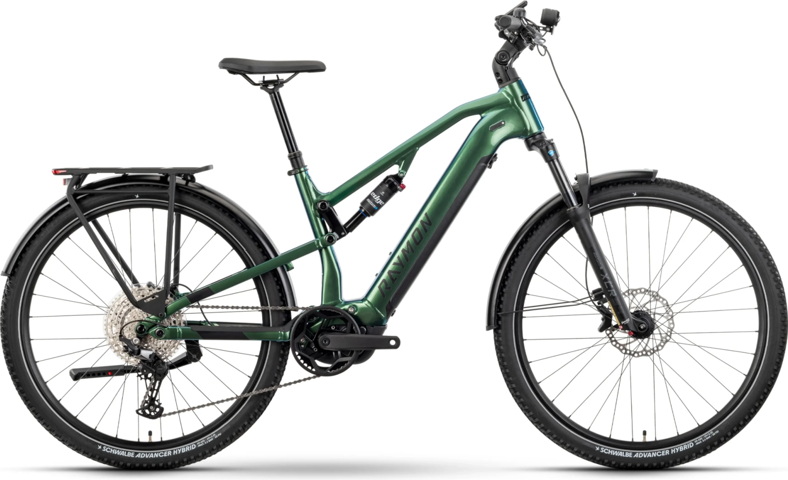 Raymon Crossray Pro Diamant 800 (2025) e29 pouces E-MTB Entièreté et lumière solaire magique / noir